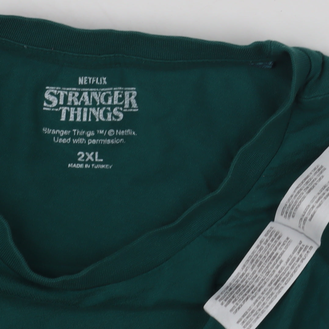 Netflix Stranger Things Green 2XL T-Shirt Unisex