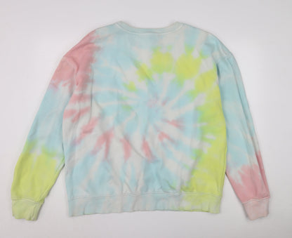 Missguided Women's Multicolour L Pullover Tie-Dye Sweatshirt
