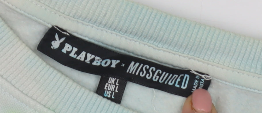 Missguided Women's Multicolour L Pullover Tie-Dye Sweatshirt