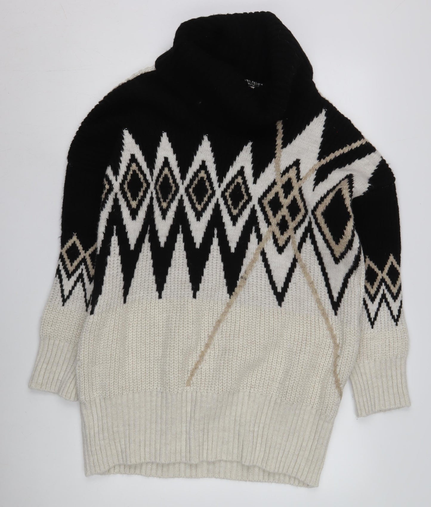 Womens UK Size S River Island Black Pullover Jumper