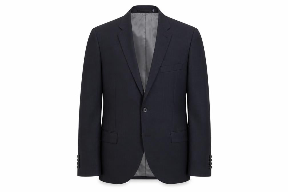 Mens UK Size 38 Topman Regular Black Suit Jacket