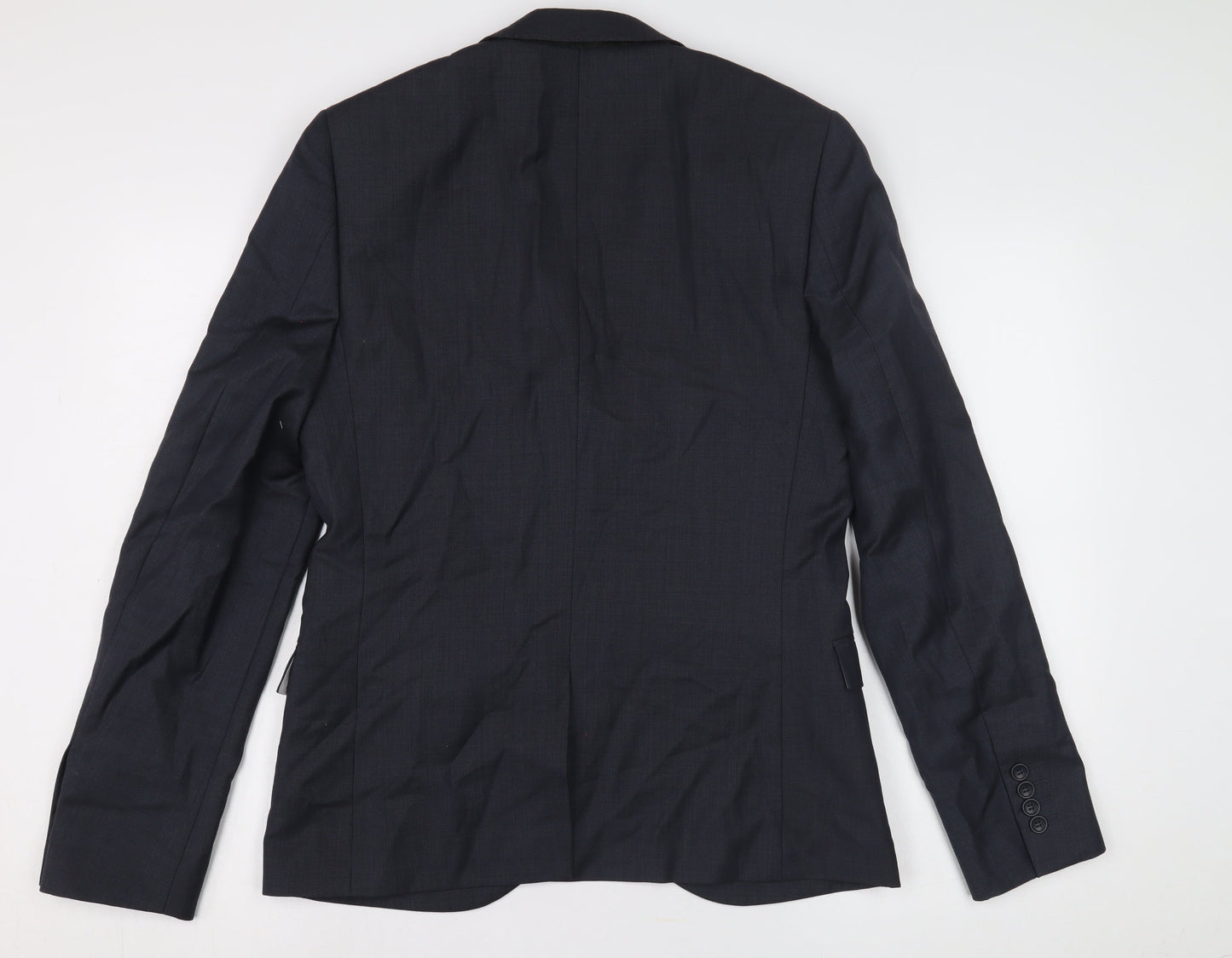 Mens UK Size 38 Topman Regular Black Suit Jacket