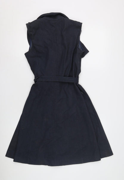 Sandra Darren Women's Blue Shirt Dress - Size 8