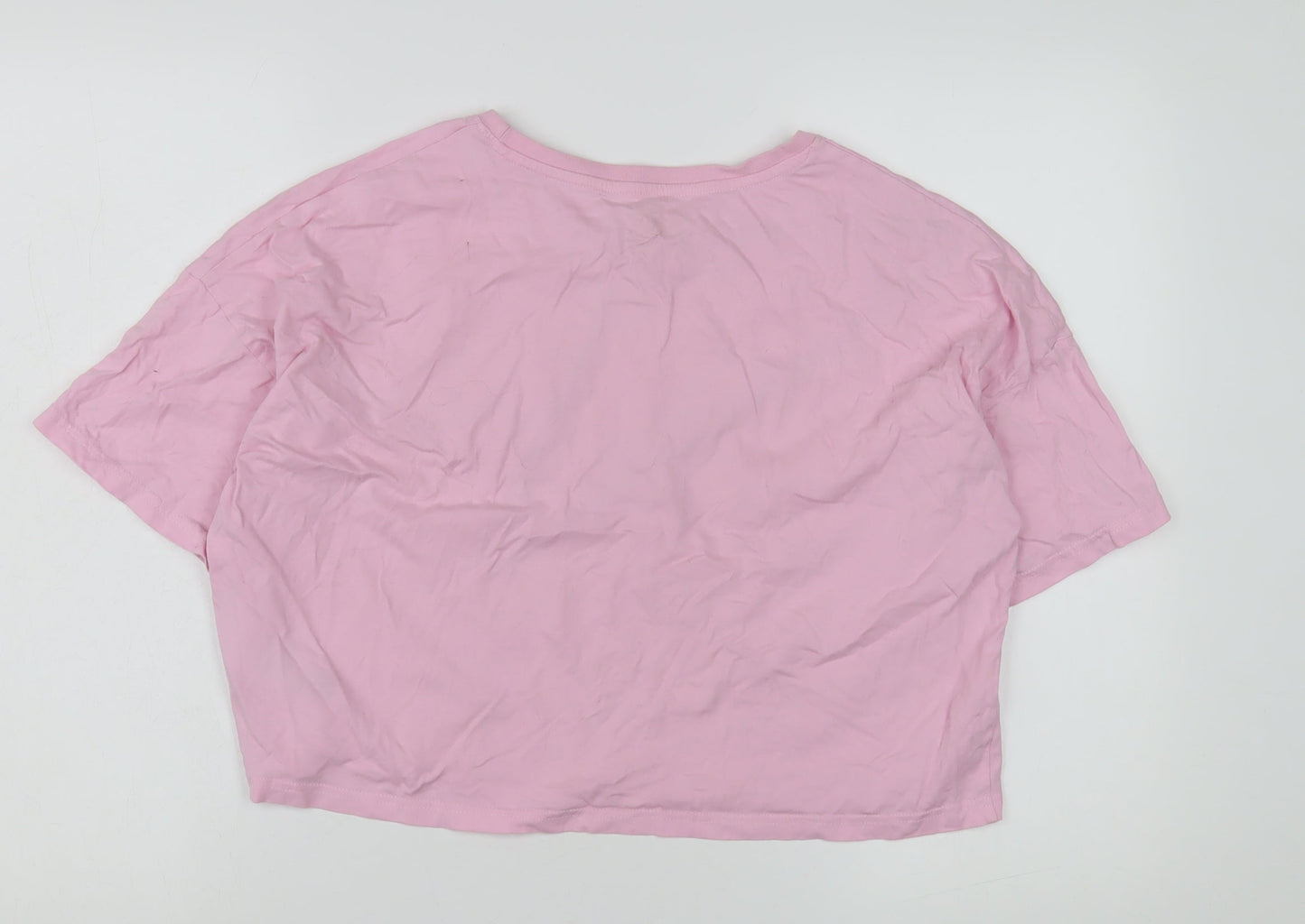 Barbie Women’s Pink Cropped T-Shirt - Small, Classic Casual