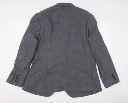 Mens UK Size 46 Marks and Spencer Regular Blue Suit Jacket