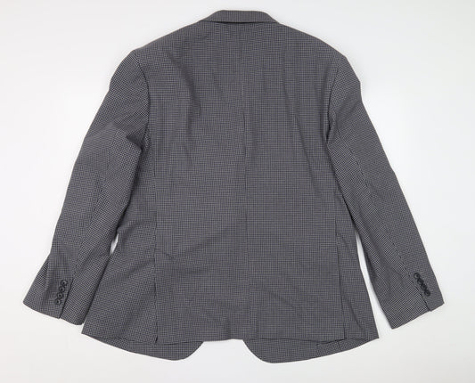 Mens UK Size 46 Marks and Spencer Regular Blue Suit Jacket