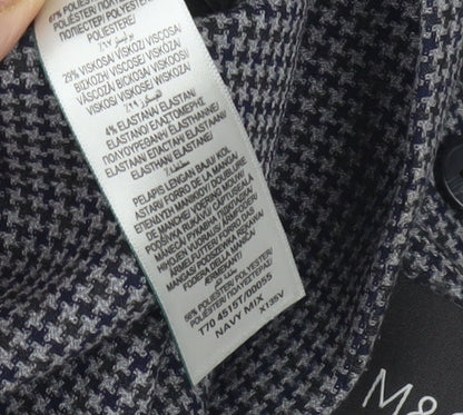 Mens UK Size 46 Marks and Spencer Regular Blue Suit Jacket