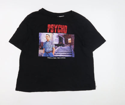 Mens UK Size M H&M Black  T-Shirt