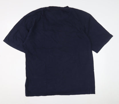 Wolsey Men's Blue XL Cotton Crew Neck T-Shirt