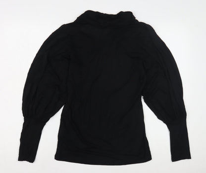 Ted Baker Women's Black Cowl Neck Top Size 6