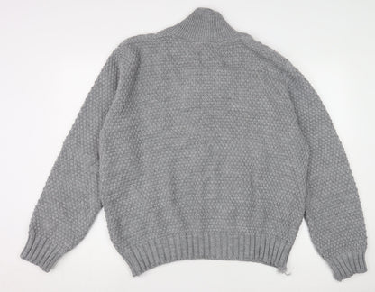 Tokyo Laundry Men's Grey XL Cable-Knit Pullover Jumper