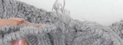 Tokyo Laundry Men's Grey XL Cable-Knit Pullover Jumper