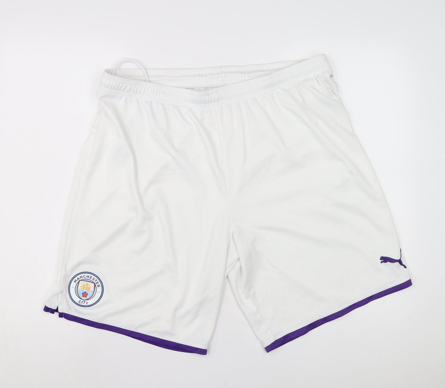 Puma Men's White Athletic Shorts 2XL Football