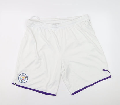 Puma Men's White Athletic Shorts 2XL Football