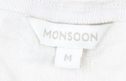 Womens UK Size M Monsoon Beige Pullover Jumper