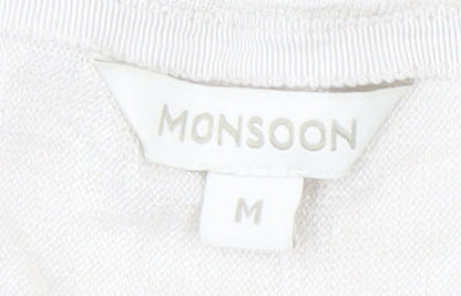 Womens UK Size M Monsoon Beige Pullover Jumper