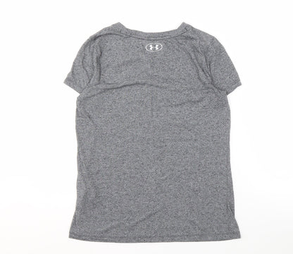 Under Armour Women's Grey T-Shirt, Size S, Activewear