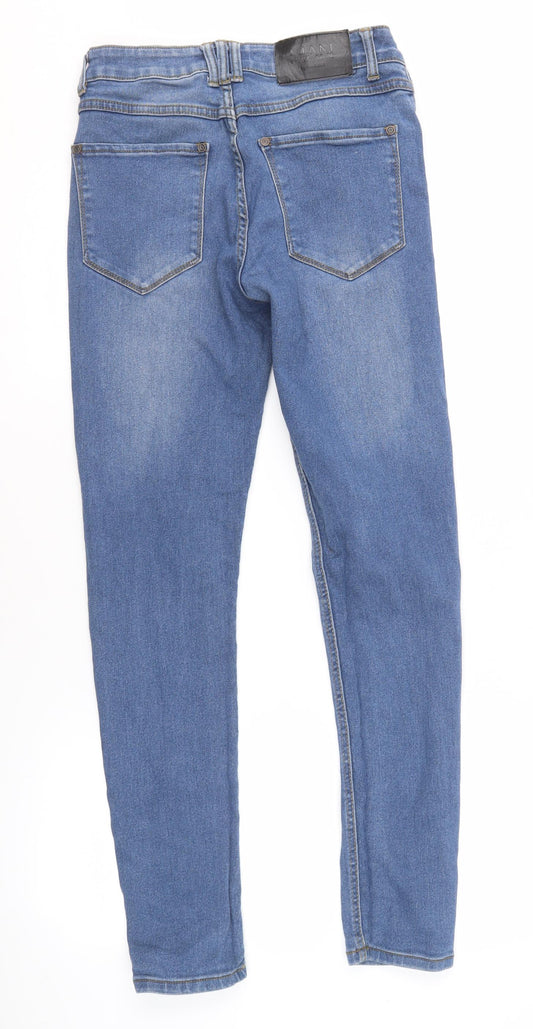 boohooMAN Men's Blue Skinny Jeans Size 30