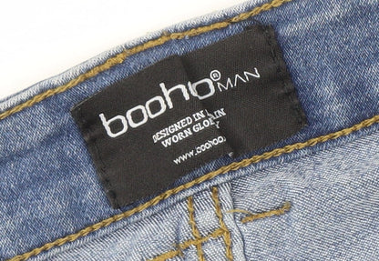boohooMAN Men's Blue Skinny Jeans Size 30