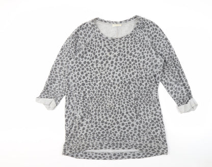 Whistles Women's Grey Animal Print Sweatshirt Size 14