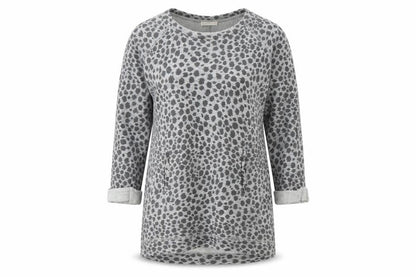 Whistles Women's Grey Animal Print Sweatshirt Size 14