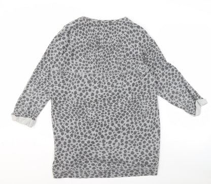 Whistles Women's Grey Animal Print Sweatshirt Size 14