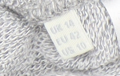 Whistles Women's Grey Animal Print Sweatshirt Size 14