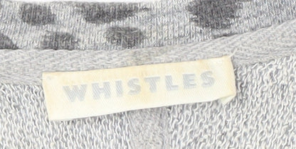 Whistles Women's Grey Animal Print Sweatshirt Size 14