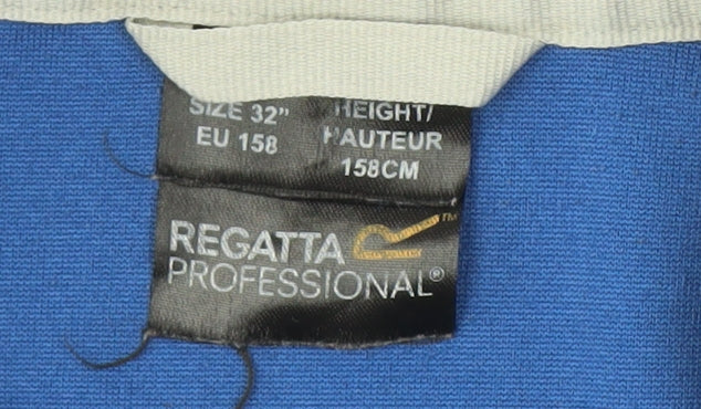 Regatta Boys Blue Track Jacket Size 30 Full Zip