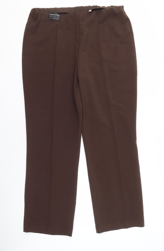 Womens UK Size 14 Sarah Hamilton   Brown Trousers