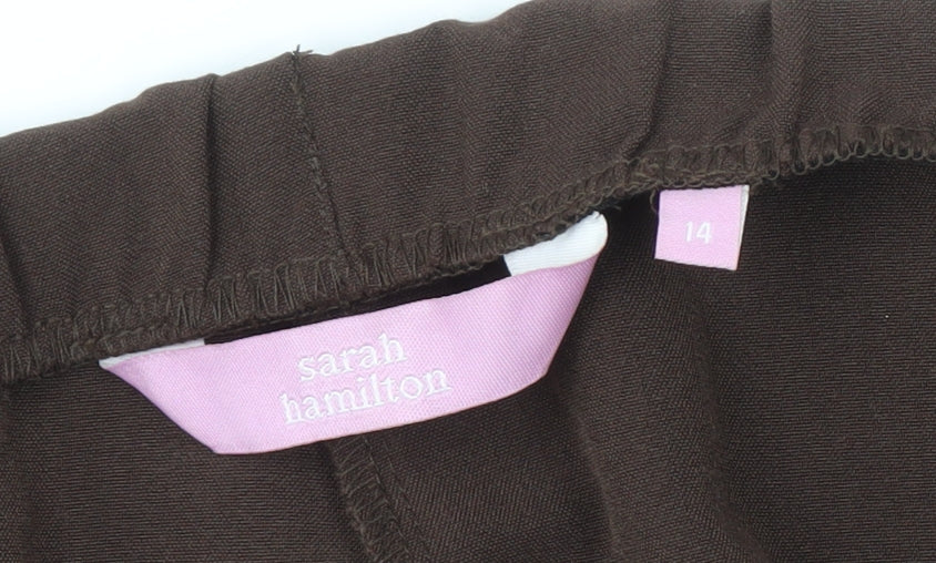 Womens UK Size 14 Sarah Hamilton   Brown Trousers