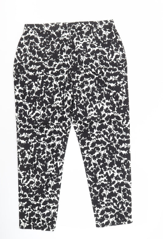 David Emanuel Women's Floral Ankle Trousers Size 14