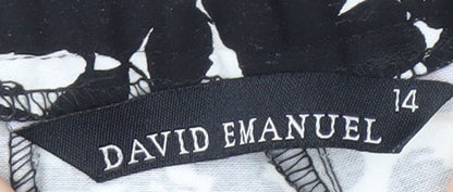 David Emanuel Women's Floral Ankle Trousers Size 14