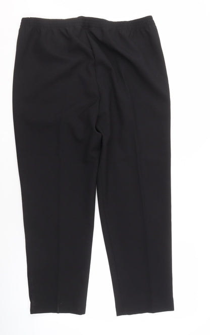 Womens UK Size 14 Sarah Hamilton Classic Fit  Black Trousers