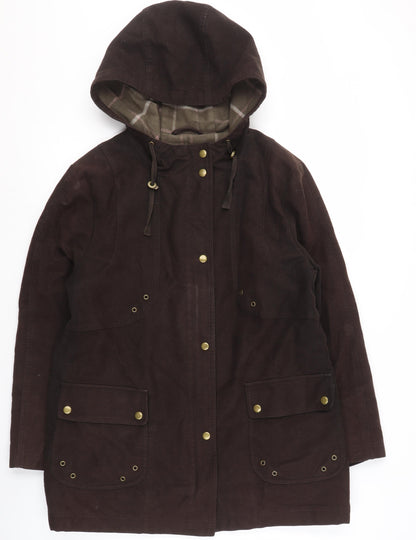 Womens UK Size 14 Lakeland Brown Basic Coat