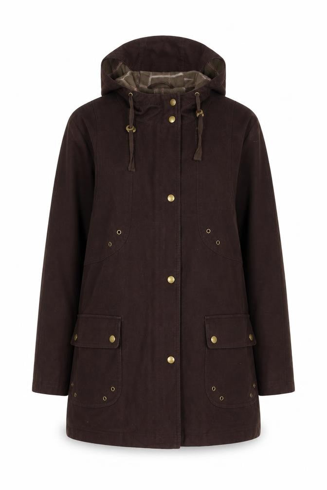 Womens UK Size 14 Lakeland Brown Basic Coat