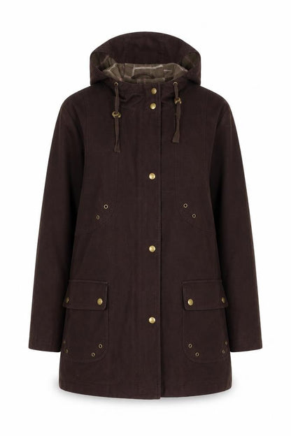 Womens UK Size 14 Lakeland Brown Basic Coat