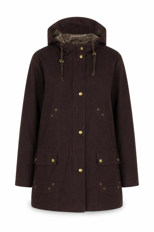 Womens UK Size 14 Lakeland Brown Basic Coat