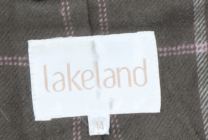 Womens UK Size 14 Lakeland Brown Basic Coat
