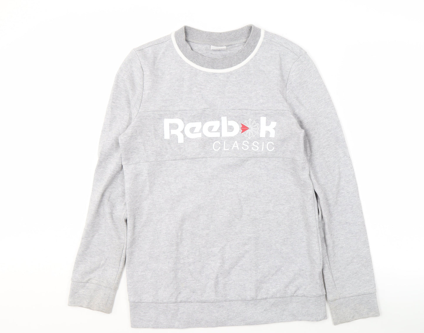 Mens UK Size S Reebok Grey Pullover Sweatshirt