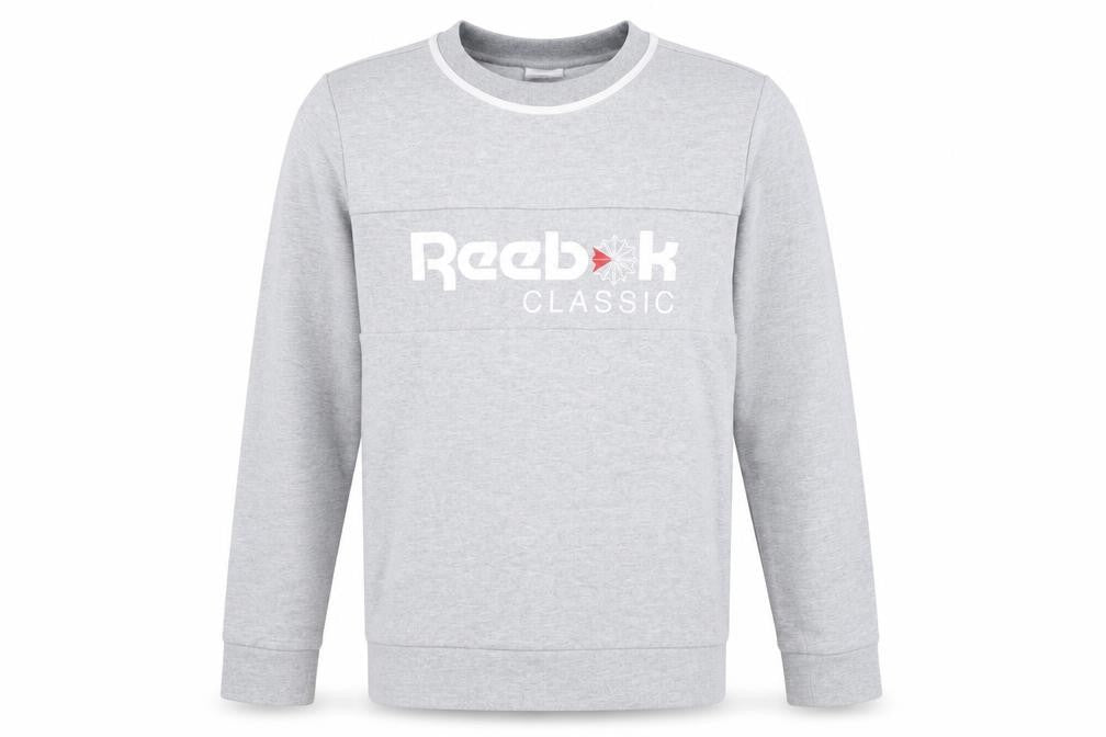 Mens UK Size S Reebok Grey Pullover Sweatshirt