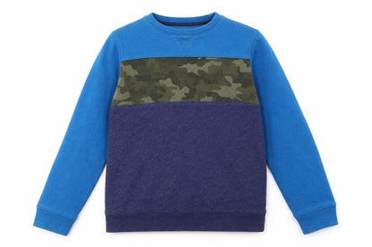 Lands' End Boys Blue Camouflage Sweatshirt 12-14 Years