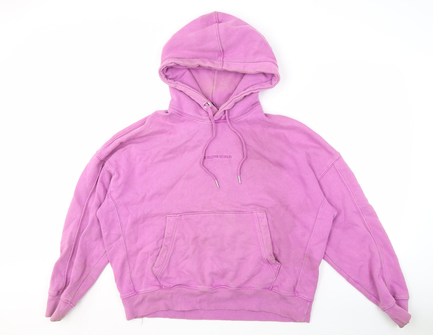 Zara Women’s Pink Pullover Hoodie with Hood, M