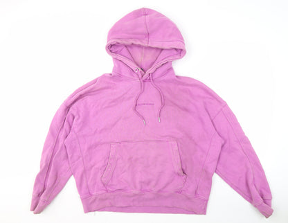 Zara Women’s Pink Pullover Hoodie with Hood, M