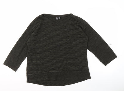 Womens UK Size S Izabel London Black Pullover Jumper