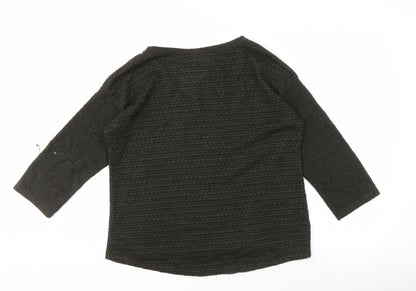 Womens UK Size S Izabel London Black Pullover Jumper