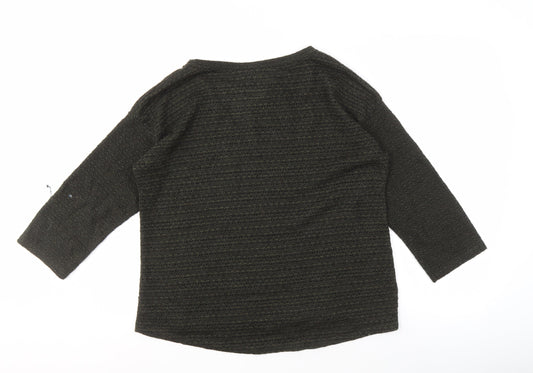 Womens UK Size S Izabel London Black Pullover Jumper