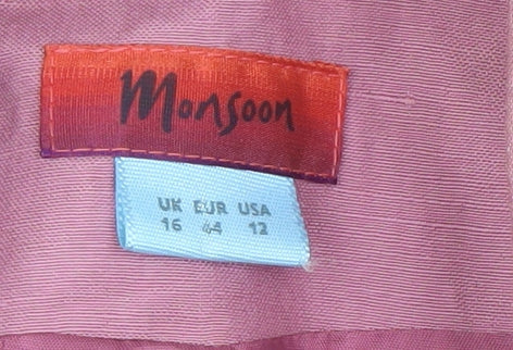 Monsoon Women's Pink Floral Blazer, Size 16