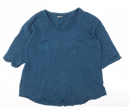 Womens UK Size XL Beloved Blue Basic T-Shirt
