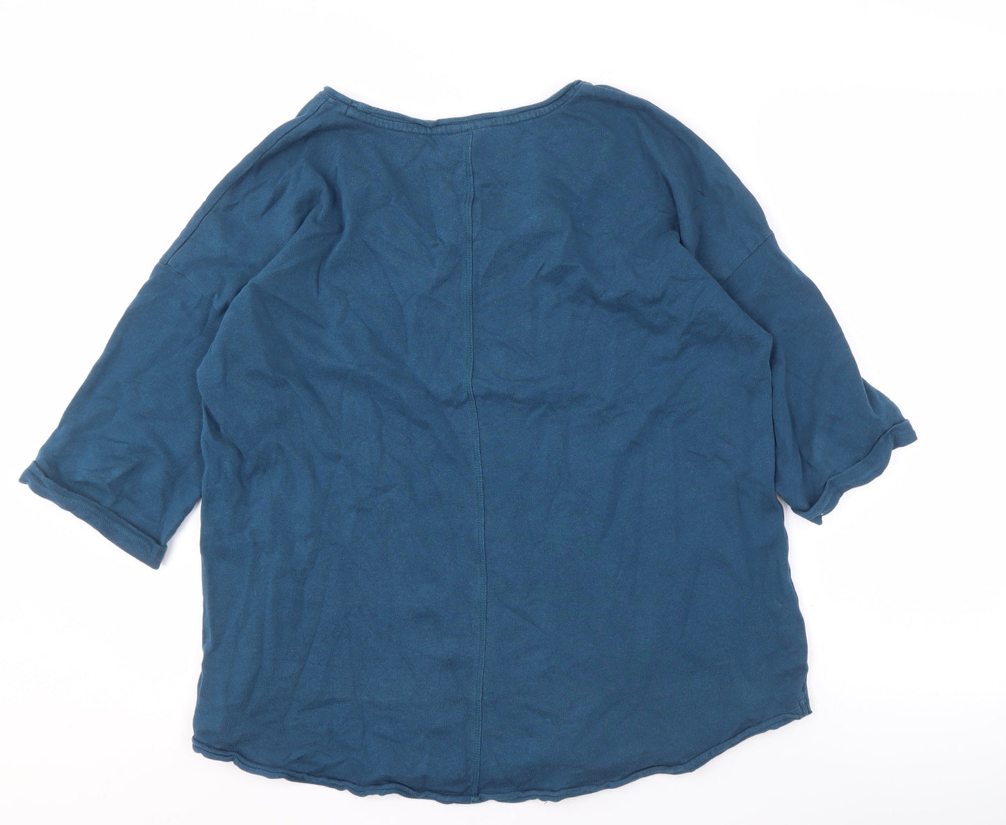 Womens UK Size XL Beloved Blue Basic T-Shirt